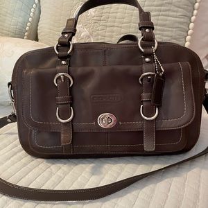 Brown Coach satchel purse